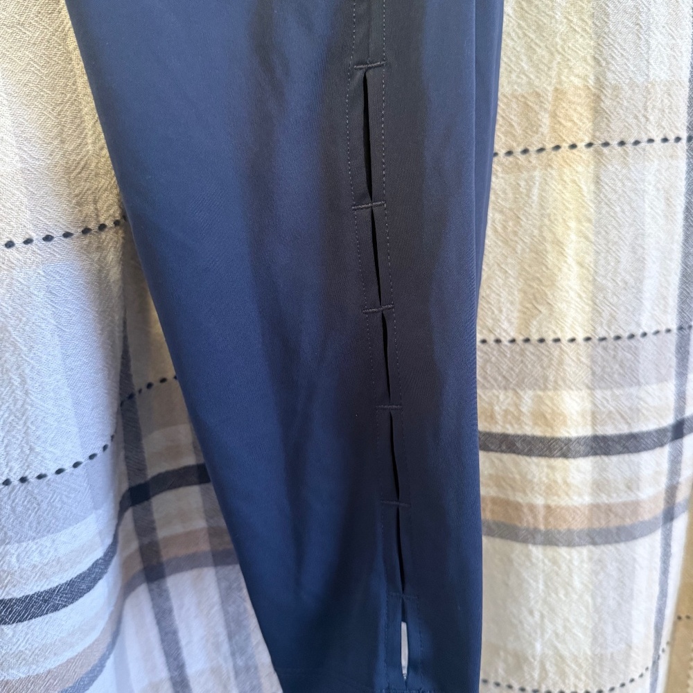 Nike Navy Blue Leggings with Side Slit Detail